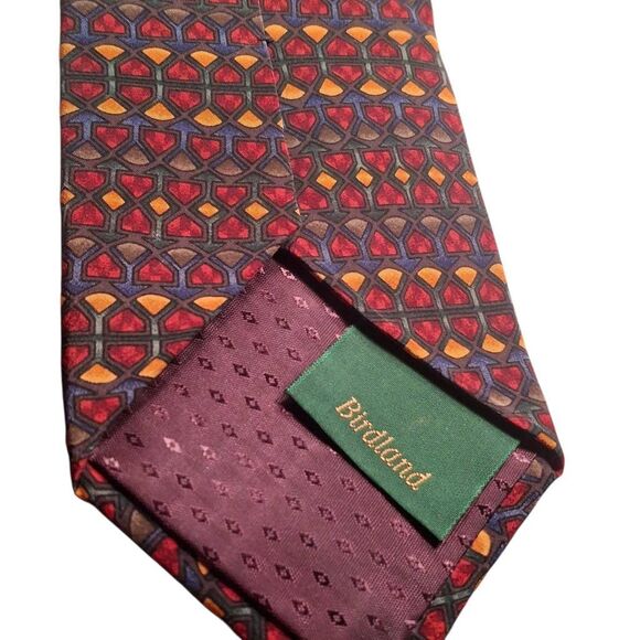 Jerry Garcia Vintage Silk Tie – Birdland Collection – Geometric Abstract Pattern - Picture 3 of 7